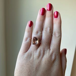 Morganite engagement ring